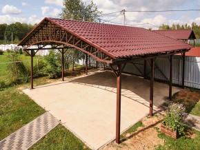 Навес из металлочерепицы – наши работы, фото 5